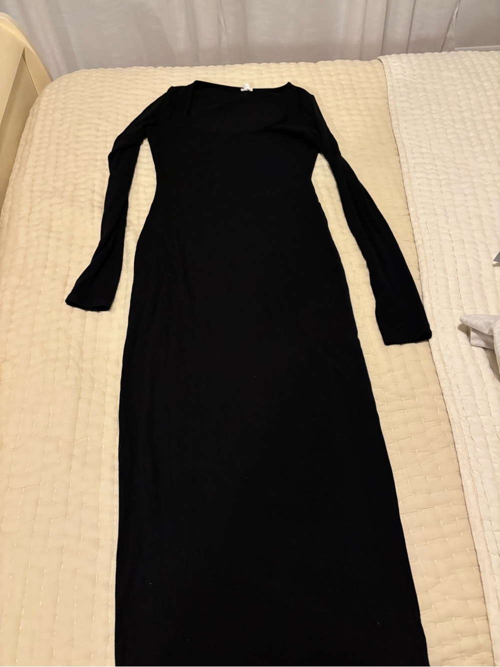 Garage Black Long Sleeve Maxi Dress